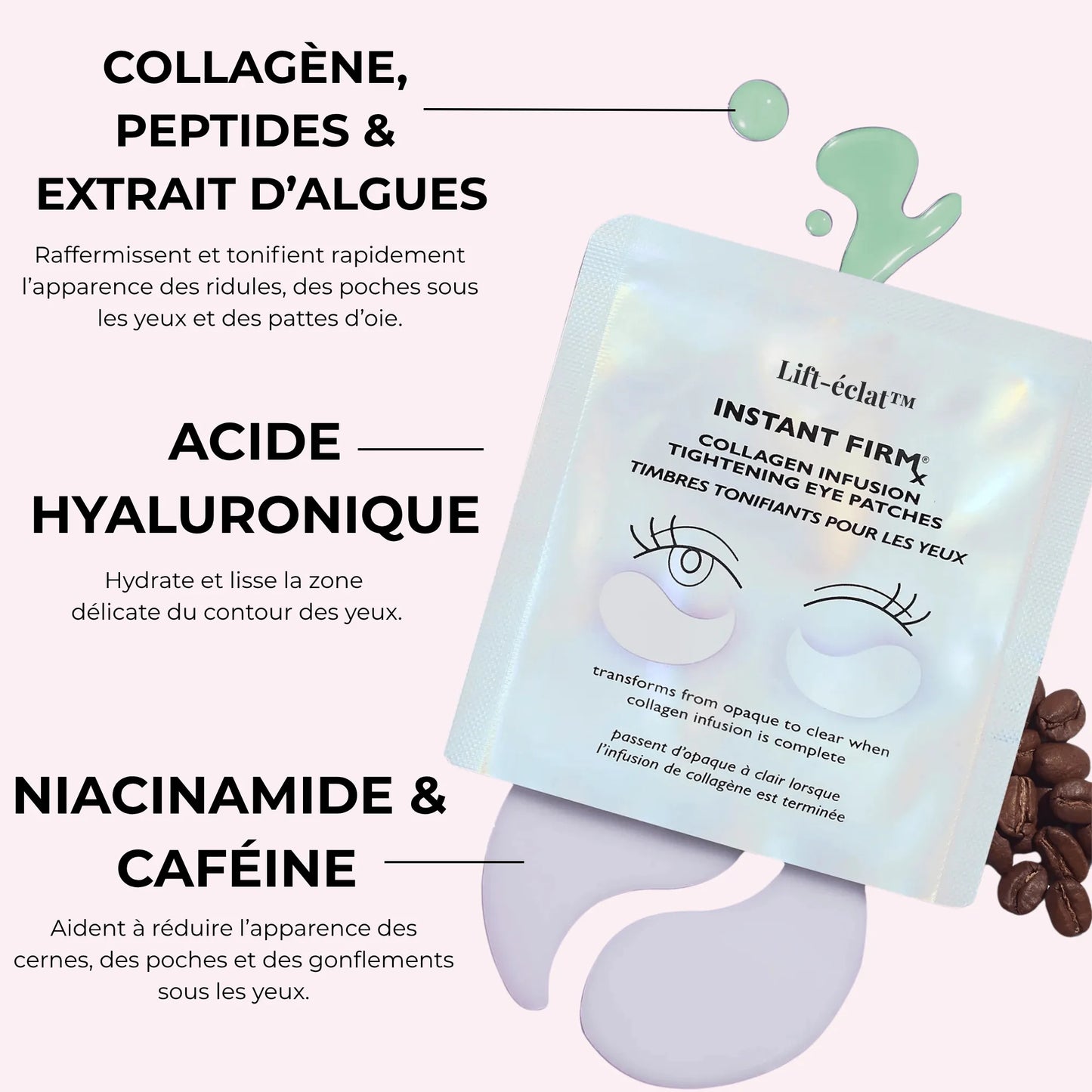 Lift-éclat™ - Patch Collagène Contour des Yeux (8 paires)