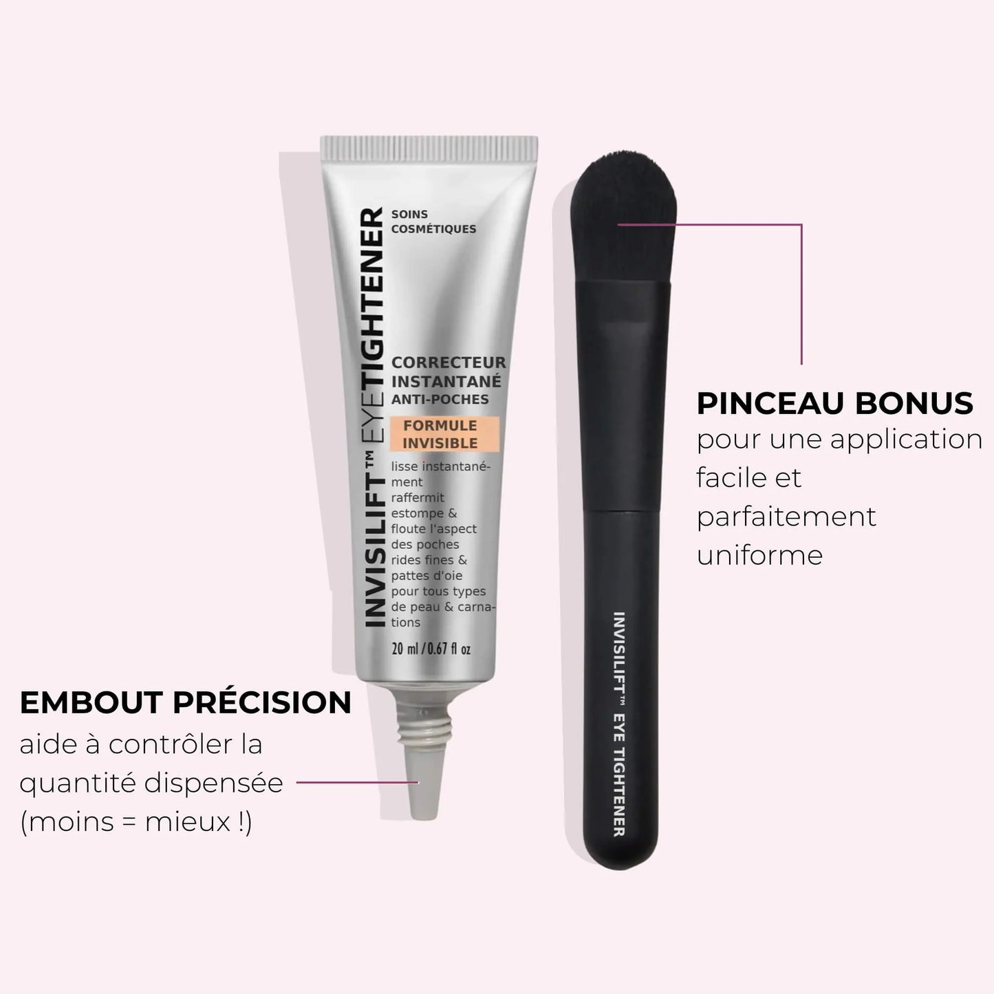 InvisiLift™ - Réduit les Poches & Ridules dès 3 minutes.