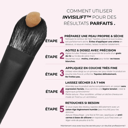 InvisiLift™ - Réduit les Poches & Ridules dès 3 minutes.